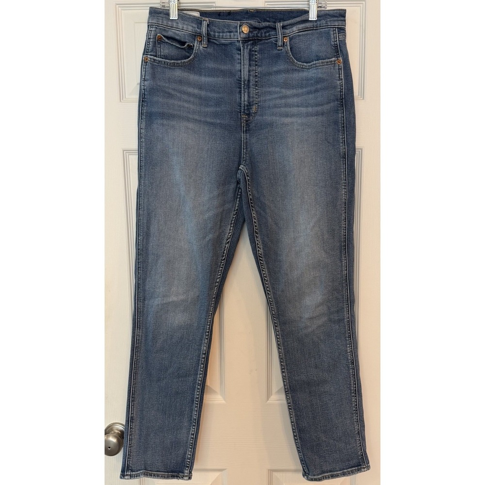 Gap Vintage Slim High-Rise Jeans 14 Tall Denim Blue 32x30 Medium Wash Straight